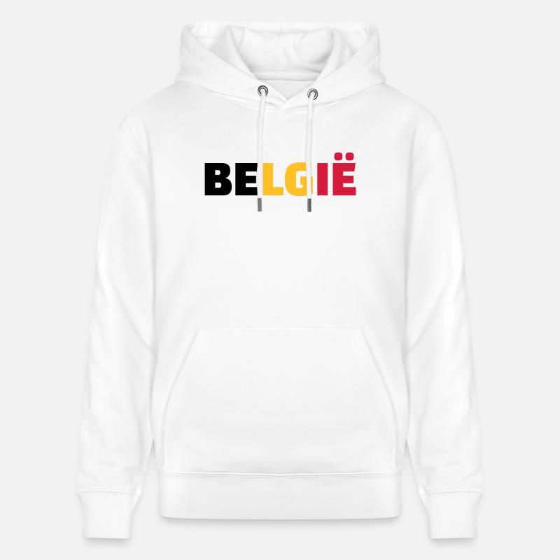 Belgie - Sweat à capuche bio CRUISER Stanley/Stella Unisexe - blanc