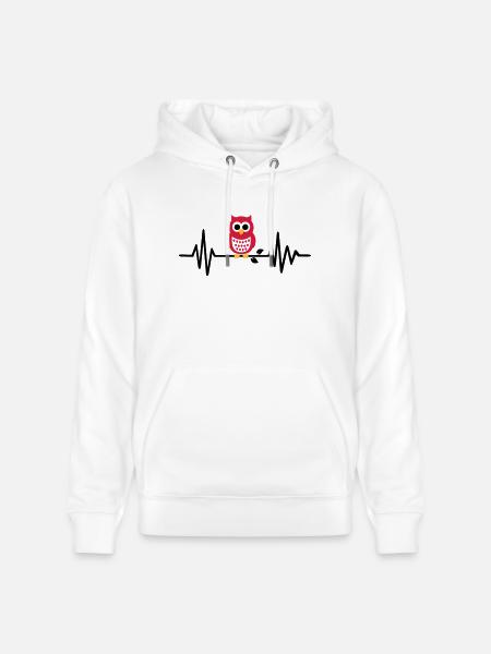 Eule - Stanley/Stella Unisex Bio-Hoodie CRUISER - Weiß