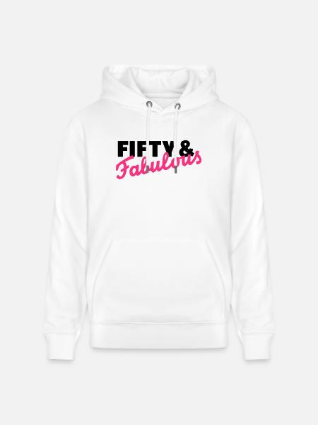 50 Anniversaire - Sweat à capuche bio CRUISER Stanley/Stella Unisexe - blanc