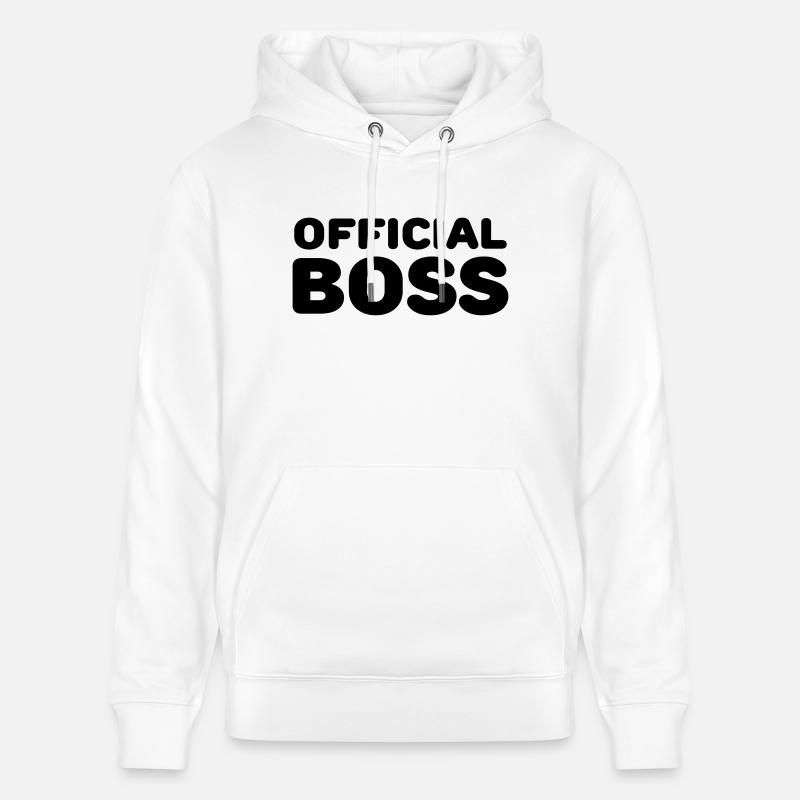 Official Boss - Sweat à capuche bio CRUISER Stanley/Stella Unisexe - blanc