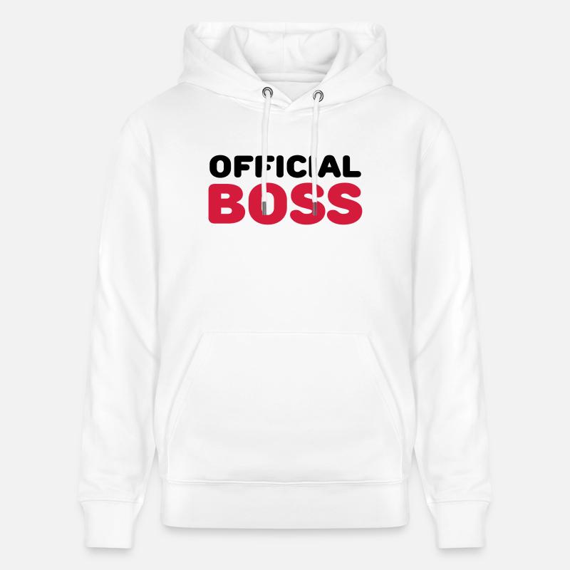 Official Boss - Sweat à capuche bio CRUISER Stanley/Stella Unisexe - blanc