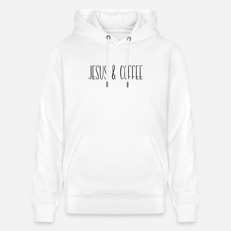 Café Jésus - Sweat à capuche bio CRUISER Stanley/Stella Unisexe - blanc