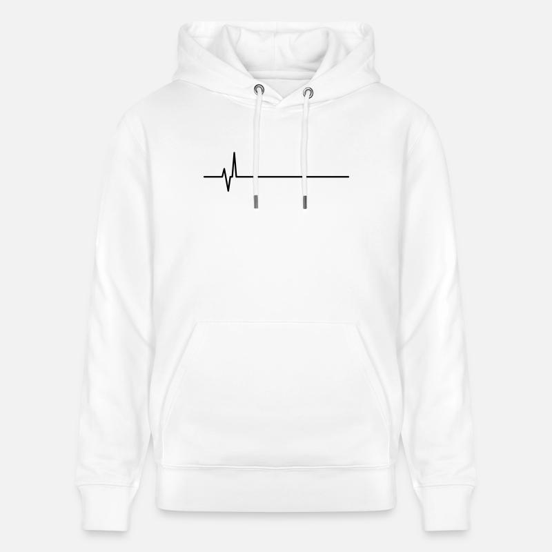 flatline - Stanley/Stella Unisex Bio-Hoodie CRUISER  - Weiß