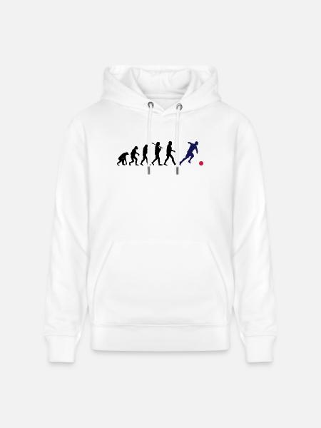 EVOLUTION FOOTBALL - Sweat à capuche bio CRUISER Stanley/Stella Unisexe - blanc