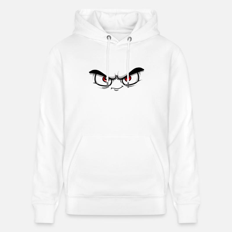Visage rouge - Sweat à capuche bio CRUISER Stanley/Stella Unisexe - blanc