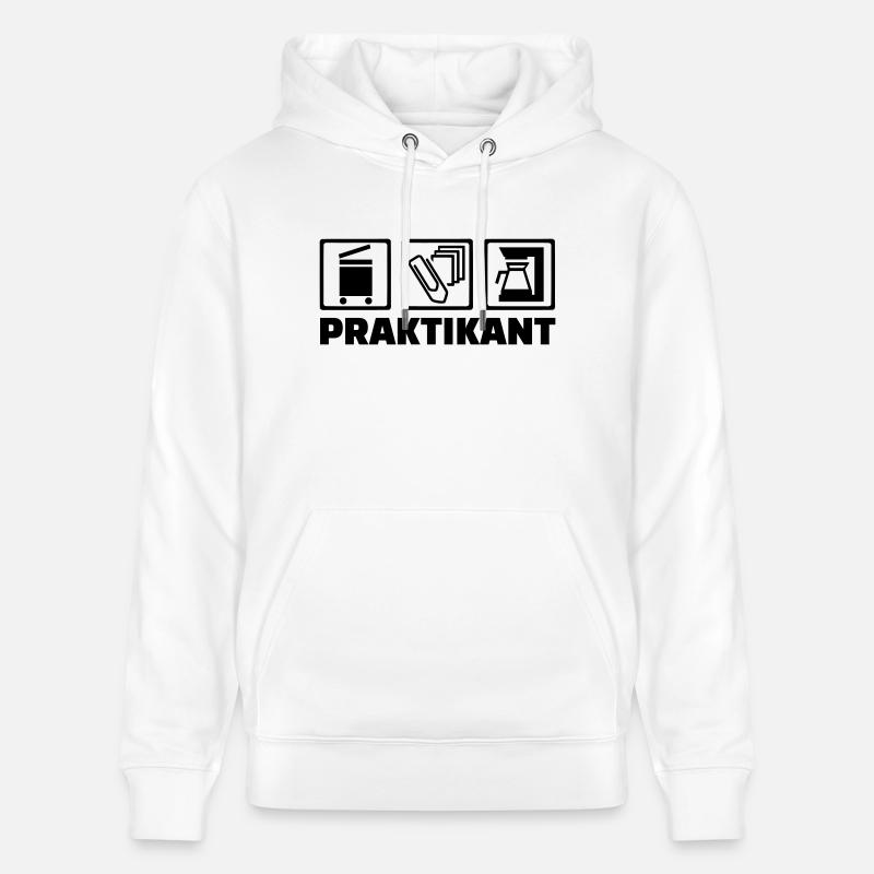 Praktikant - Stanley/Stella Unisex Bio-Hoodie CRUISER  - Weiß