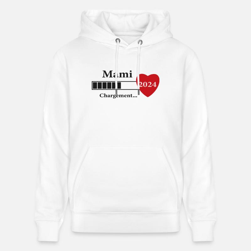 Mami - Future Mami Loading - Stanley/Stella Unisex Bio-Hoodie CRUISER  - Weiß