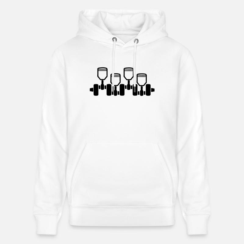engine_2 - Stanley/Stella Unisex Bio-Hoodie CRUISER  - Weiß