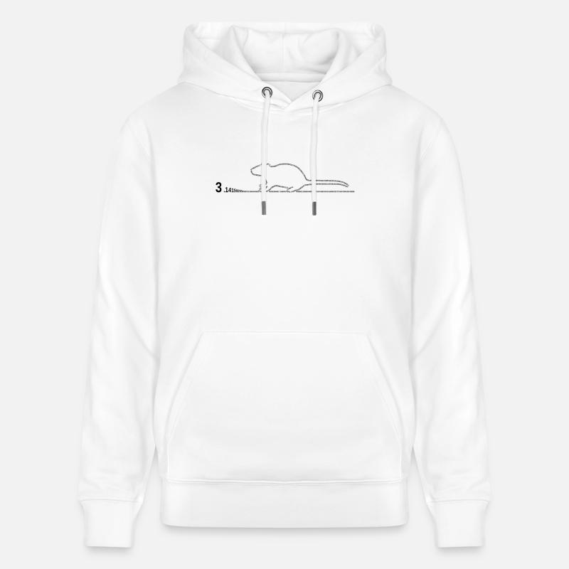 pi-rat - Sweat à capuche bio CRUISER Stanley/Stella Unisexe - blanc
