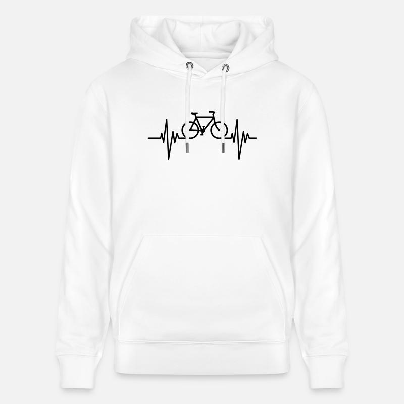 Pouls de vélo - Sweat à capuche bio CRUISER Stanley/Stella Unisexe - blanc