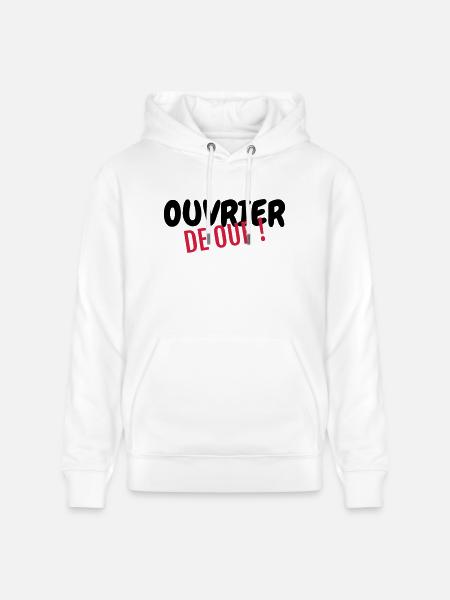 Maneuver / Builder / Manöver / Manoeuvre - Stanley/Stella CRUISER Unisex Organic Hoodie - white