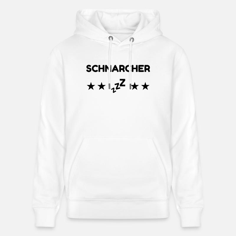 Ronfler / Ronfleur / Ronfleuse / Ronflement - Sweat à capuche bio CRUISER Stanley/Stella Unisexe - blanc