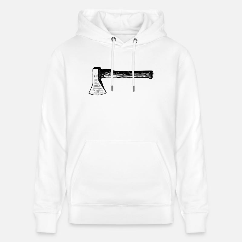 charpentier menuisier charpentier charpentier joiner28 - Sweat à capuche bio CRUISER Stanley/Stella Unisexe - blanc
