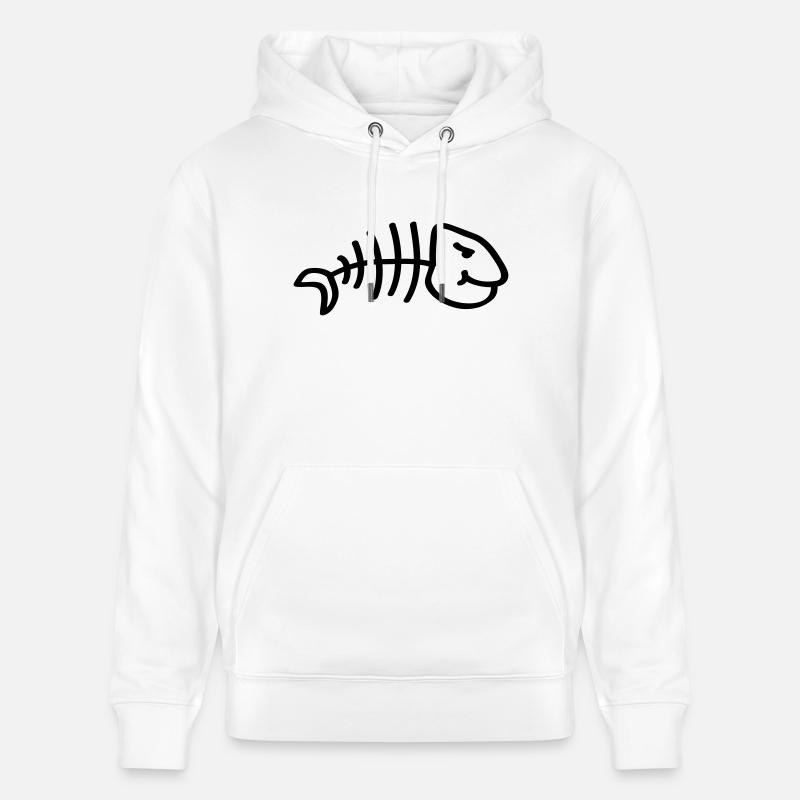 fish_comic_tk1 - Stanley/Stella Unisex Bio-Hoodie CRUISER  - Weiß