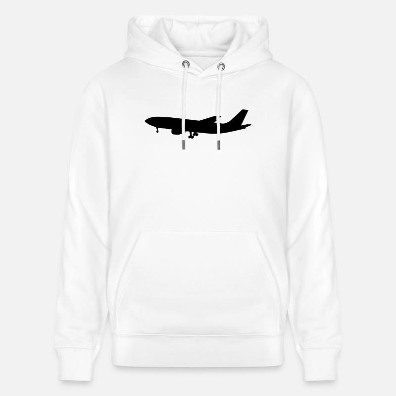 flugzeug - airplane - Sweat à capuche bio CRUISER Stanley/Stella Unisexe - blanc
