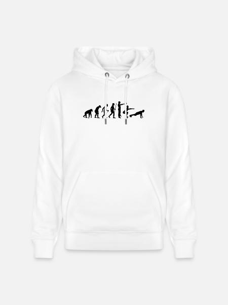 Evolution - Crossfit - Sweat à capuche bio CRUISER Stanley/Stella Unisexe - blanc