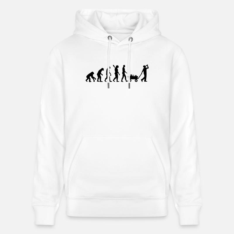 Évolution Alcool - Sweat à capuche bio CRUISER Stanley/Stella Unisexe - blanc