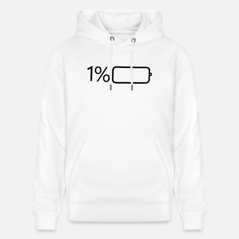 1 pour cent de puissance - Sweat à capuche bio CRUISER Stanley/Stella Unisexe - blanc