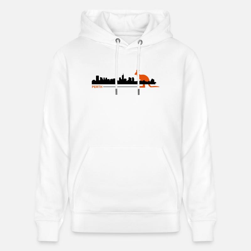 perth2 - Sweat à capuche bio CRUISER Stanley/Stella Unisexe - blanc