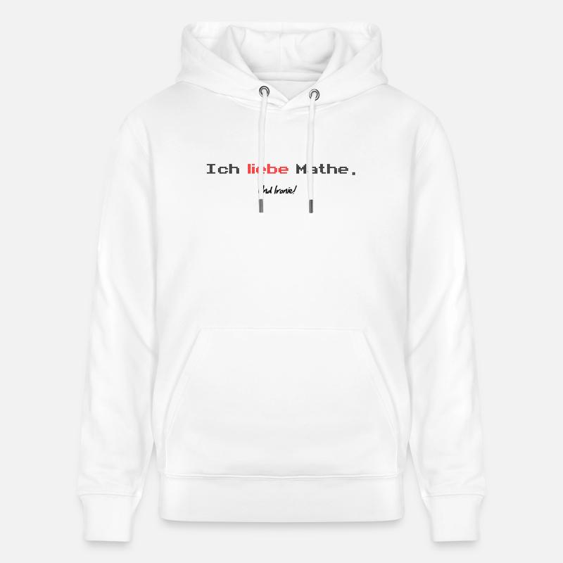 Math ironie shirt - Sweat à capuche bio CRUISER Stanley/Stella Unisexe - blanc