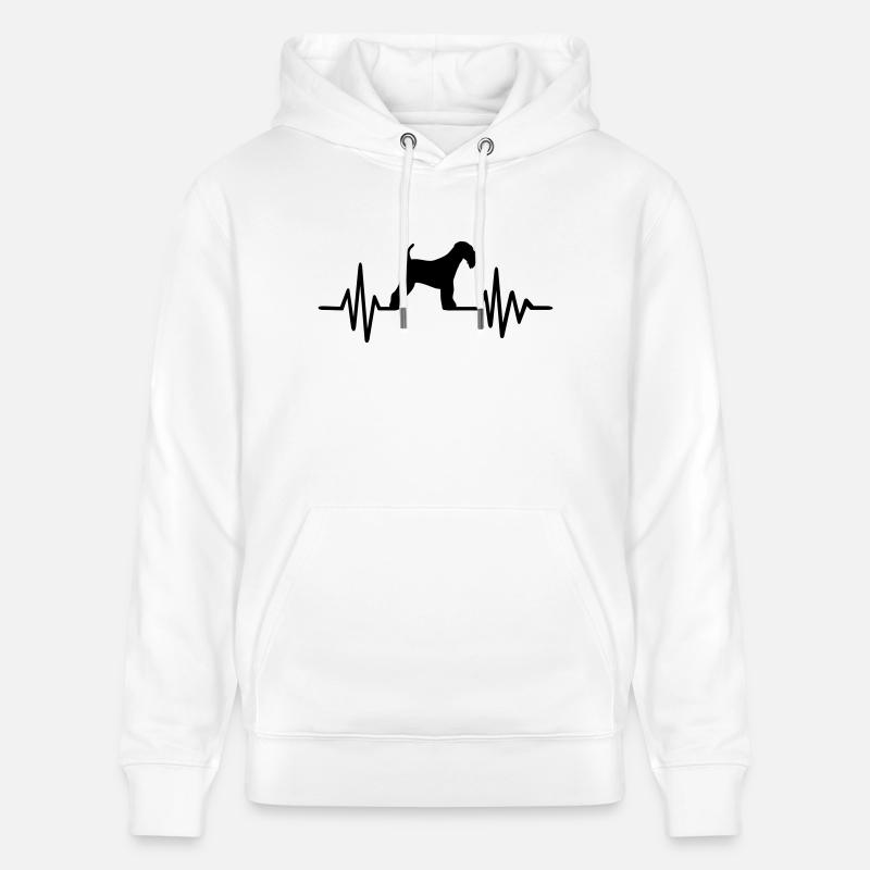 Airedale Terrier - Sweat à capuche bio CRUISER Stanley/Stella Unisexe - blanc