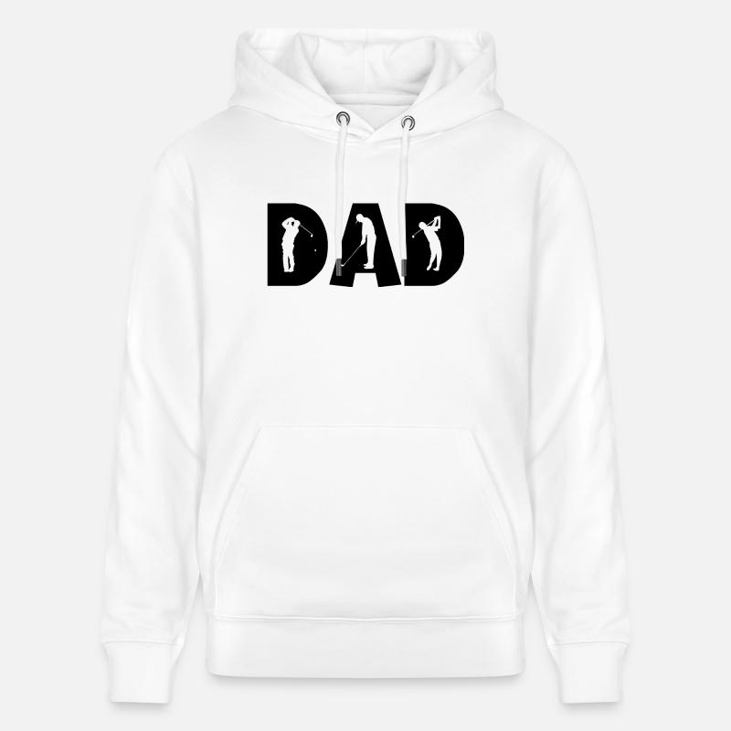 papa Golf - Sweat à capuche bio CRUISER Stanley/Stella Unisexe - blanc