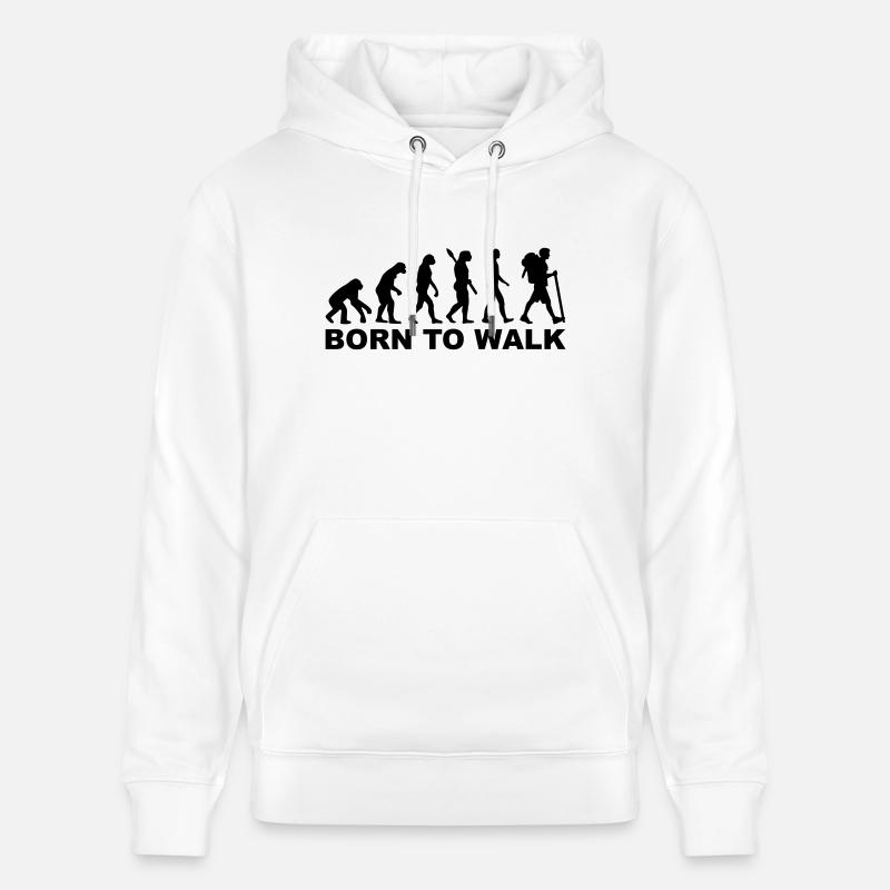 Évolution Cheminement - Sweat à capuche bio CRUISER Stanley/Stella Unisexe - blanc