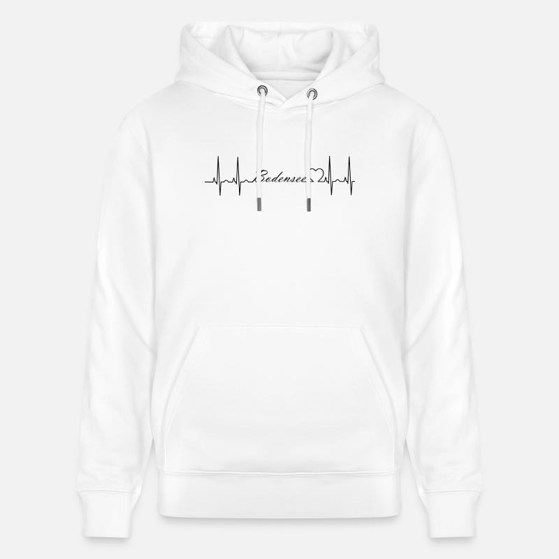 Lac de Constance - Sweat à capuche bio CRUISER Stanley/Stella Unisexe - blanc