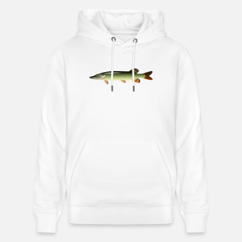 fish15 - Sweat à capuche bio CRUISER Stanley/Stella Unisexe - blanc