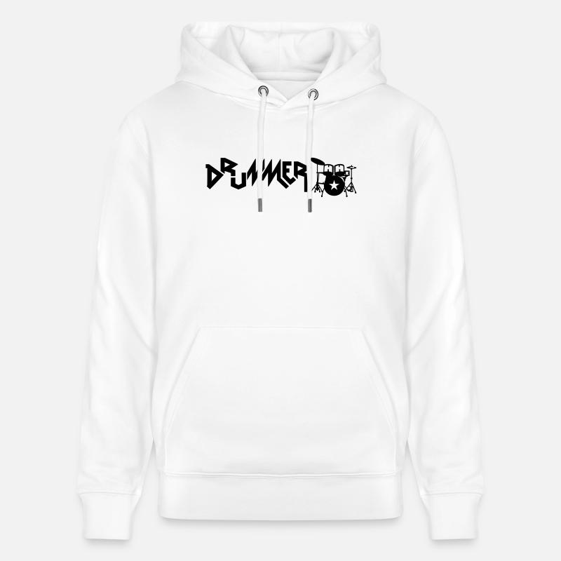 drummer - Sweat à capuche bio CRUISER Stanley/Stella Unisexe - blanc