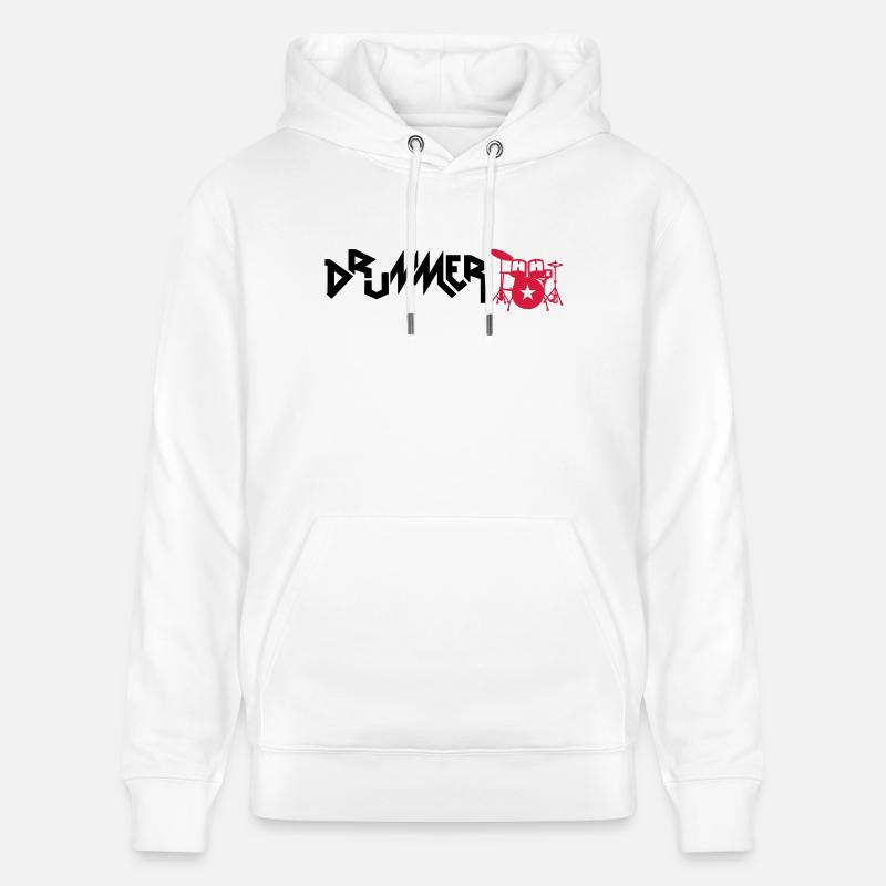 drummer - Sweat à capuche bio CRUISER Stanley/Stella Unisexe - blanc