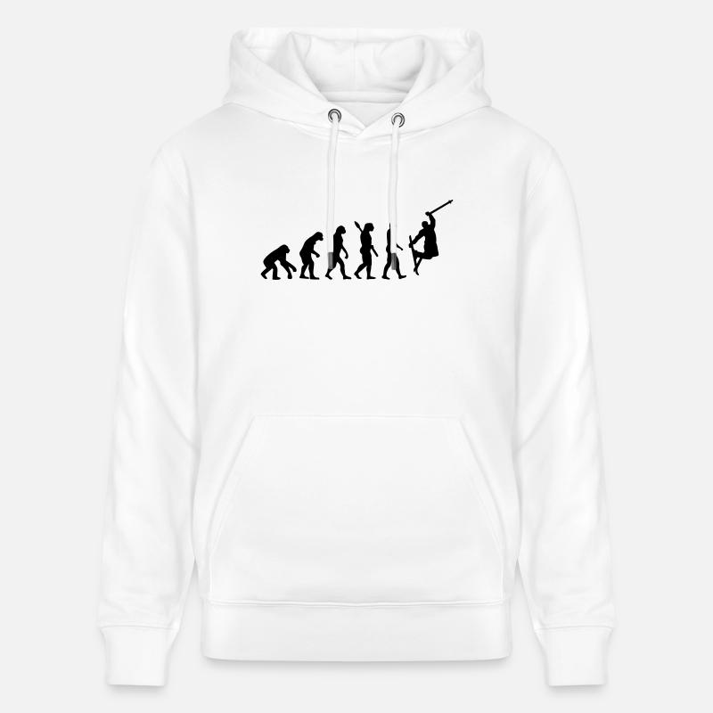 Évolution Ski - Sweat à capuche bio CRUISER Stanley/Stella Unisexe - blanc