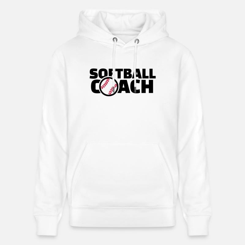 Softball coach - Sweat à capuche bio CRUISER Stanley/Stella Unisexe - blanc