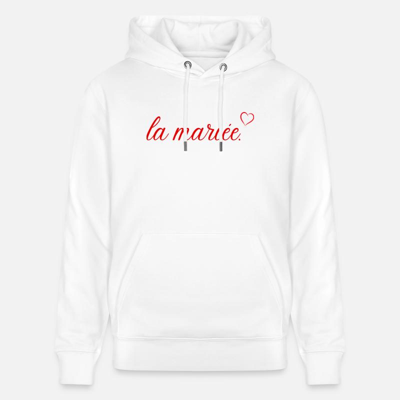 Die rote Herzbraut - Stanley/Stella Unisex Bio-Hoodie CRUISER  - Weiß