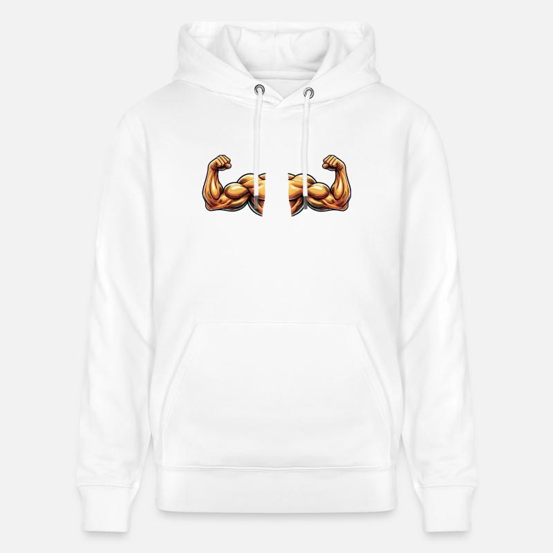 Biceps 2 - Sweat à capuche bio CRUISER Stanley/Stella Unisexe - blanc