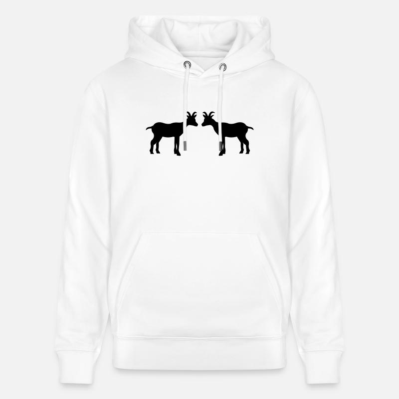 ziege2 - Sweat à capuche bio CRUISER Stanley/Stella Unisexe - blanc