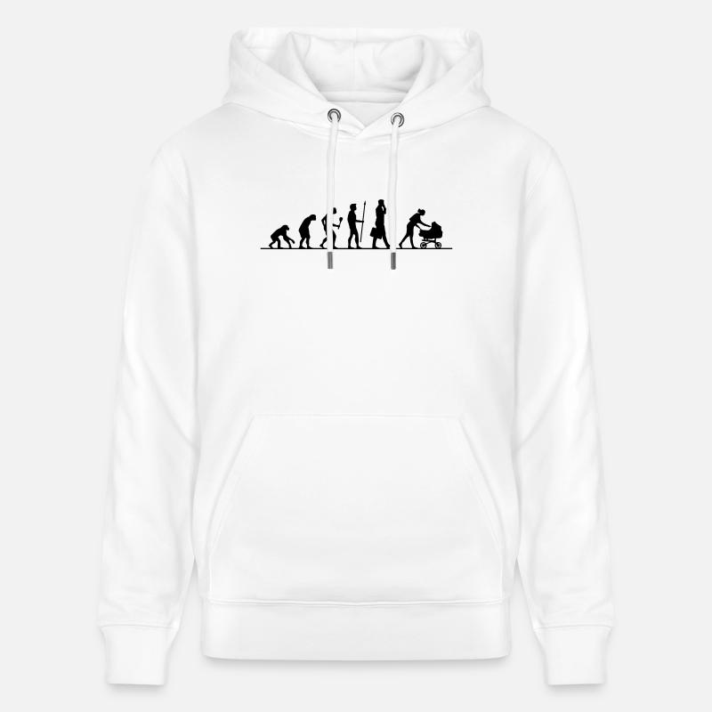 Evolution Kinderwagen - Stanley/Stella Unisex Bio-Hoodie CRUISER  - Weiß