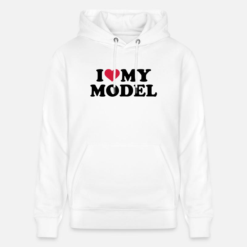 Model - Sweat à capuche bio CRUISER Stanley/Stella Unisexe - blanc