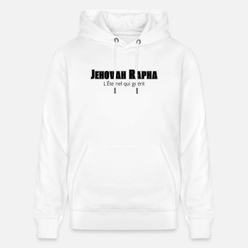 Jehovah Rapha - Sweat à capuche bio CRUISER Stanley/Stella Unisexe - blanc