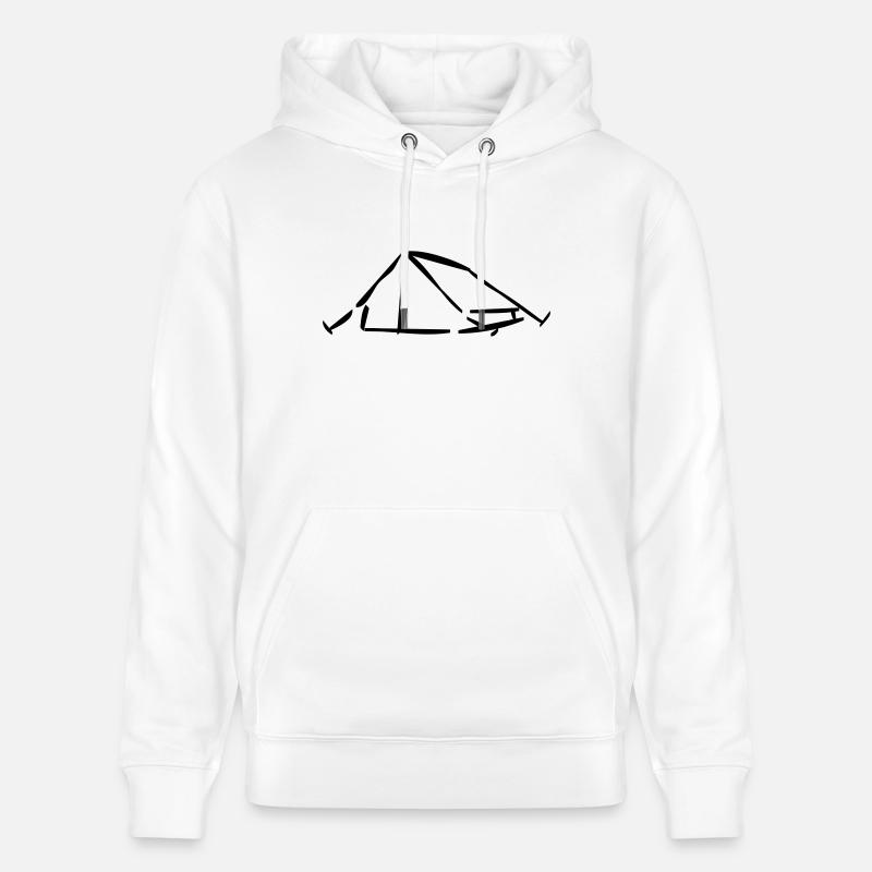 tent_1 - Sweat à capuche bio CRUISER Stanley/Stella Unisexe - blanc