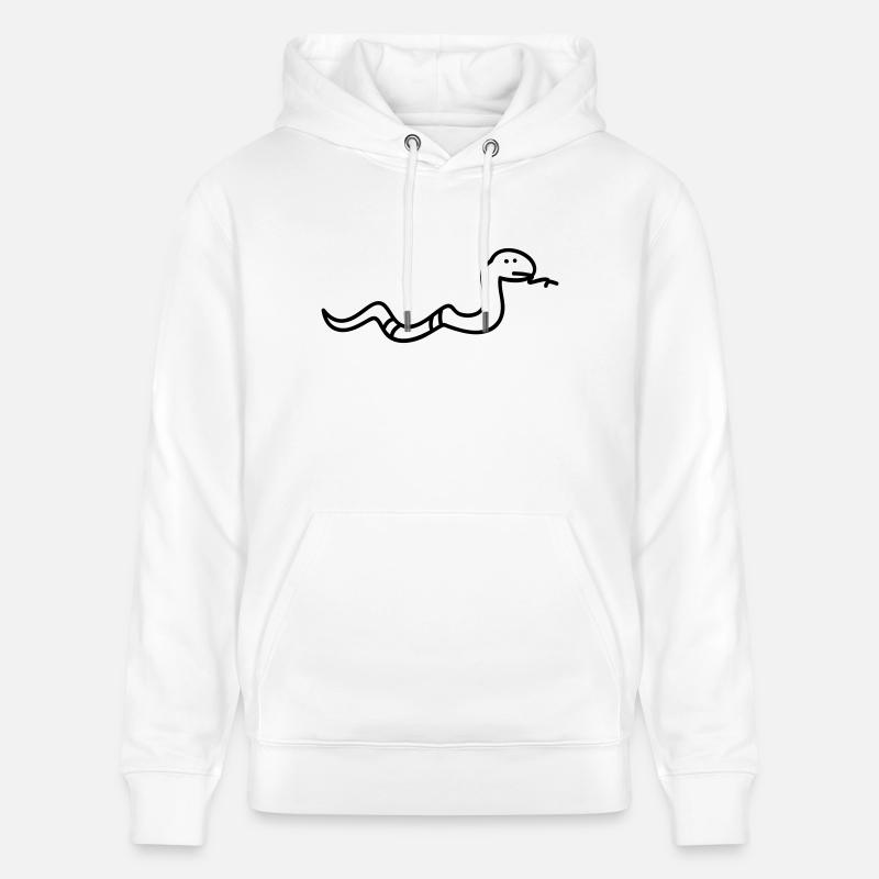 Serpent - Sweat à capuche bio CRUISER Stanley/Stella Unisexe - blanc