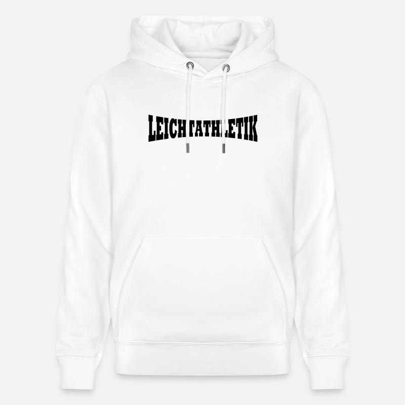 Athlétisme logo - Sweat à capuche bio CRUISER Stanley/Stella Unisexe - blanc