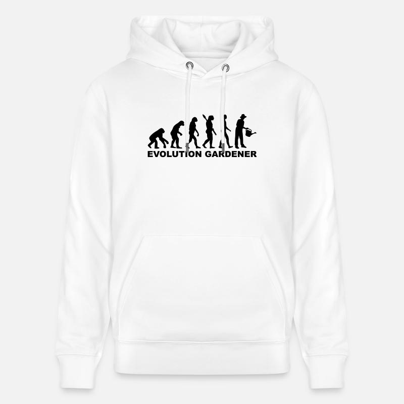 Evolution Gardener - Sweat à capuche bio CRUISER Stanley/Stella Unisexe - blanc