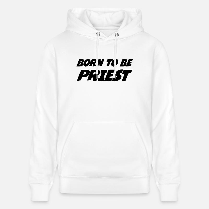 chrétien / prêtre / catholique / religion - Sweat à capuche bio CRUISER Stanley/Stella Unisexe - blanc