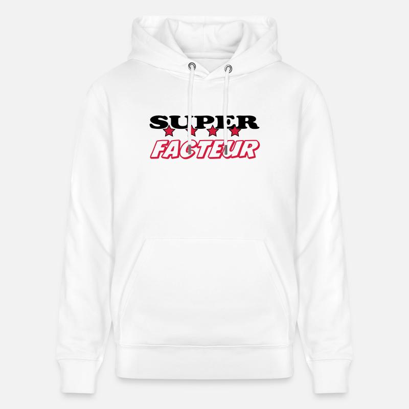 Facteur / Factrice / Poste / Papa / Maman - Sweat à capuche bio CRUISER Stanley/Stella Unisexe - blanc
