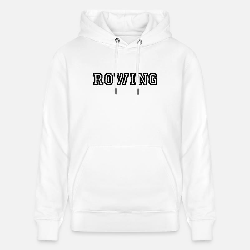 Aviron Slogan - Aviron - Rameur - Rameur - Sweat à capuche bio CRUISER Stanley/Stella Unisexe - blanc