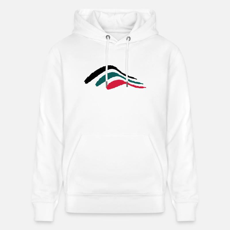 stripe bush_vec_3 fr - Sweat à capuche bio CRUISER Stanley/Stella Unisexe - blanc