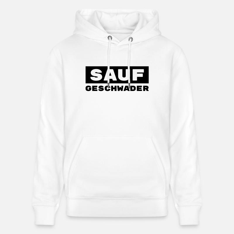 Saufgeschwader / Trinkshirt / Gruppenshirt - Stanley/Stella Unisex Bio-Hoodie CRUISER  - Weiß