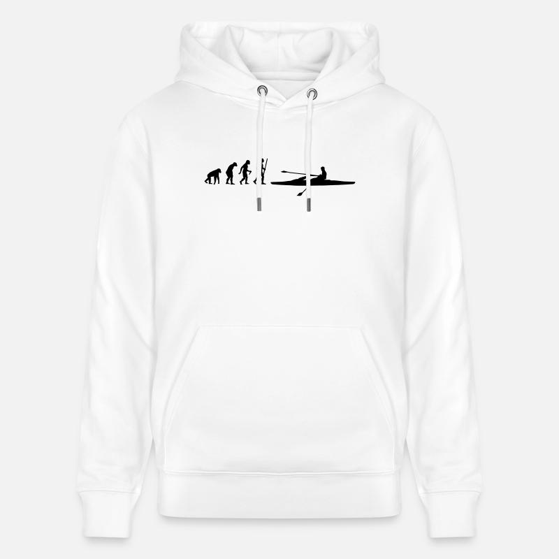 Rower Evolution - Stanley/Stella CRUISER Unisex Organic Hoodie - white