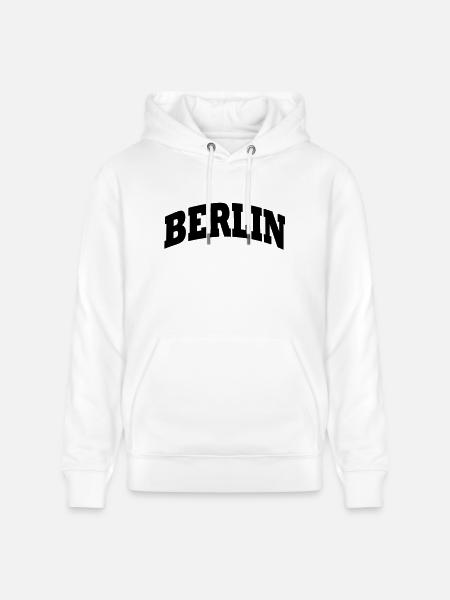 Berlin Schriftzug - Stanley/Stella Unisex Bio-Hoodie CRUISER - Weiß